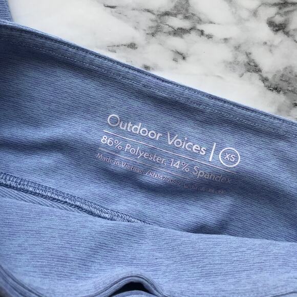 Outdoor Voices Warmup Cropped Lilac Leggings - Picture 7 of 7